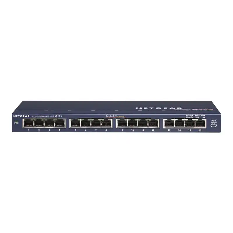 Netgear gs116 - commutateur - 16 ports - en, fast en, gigabit en - 10base-t, 100base-tx, 1000base-t (GS116GE)_1